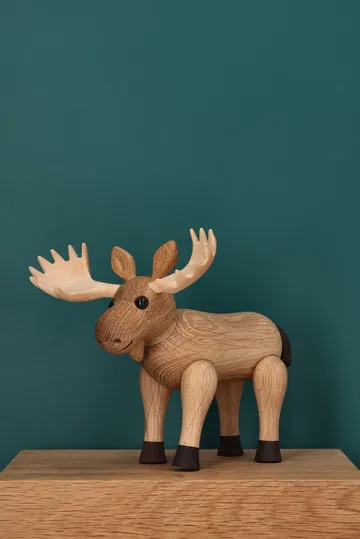 Harald elk figurine - Beige, 15.5x13x14 cm - Spring Copenhagen