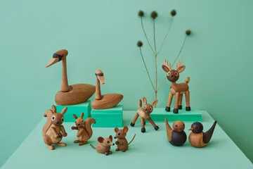 Hazel Squirrel decoration 11.5 cm - Oak - Spring Copenhagen