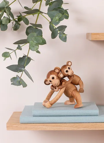 Jolly monkey decoration 11 cm - Oak - Spring Copenhagen
