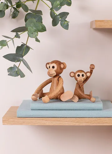 Jolly monkey decoration 11 cm - Oak - Spring Copenhagen
