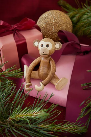 Jolly monkey decoration 11 cm - Oak - Spring Copenhagen