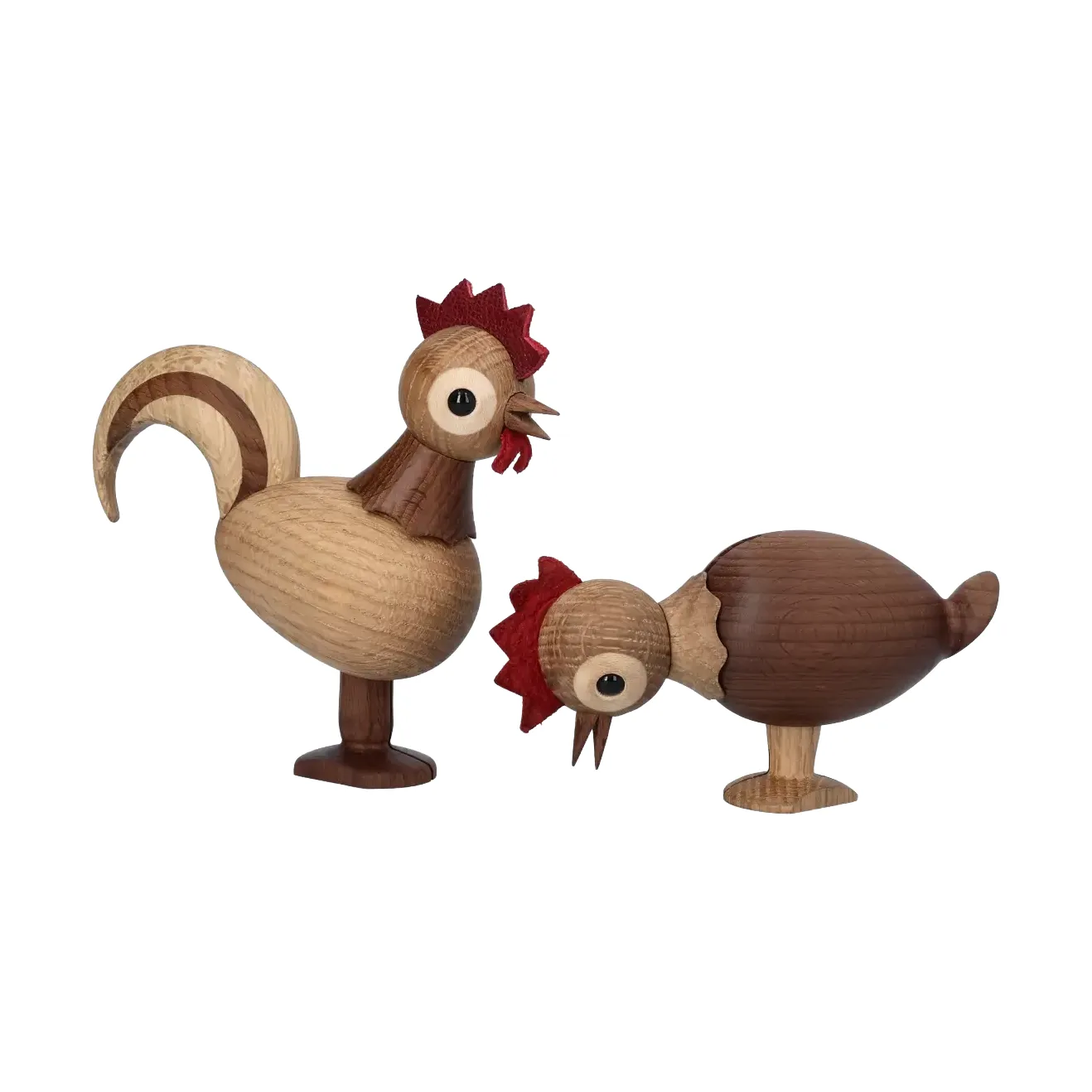 Rise rooster figurine, Beige, 4.2x12x10.5 cm Spring Copenhagen