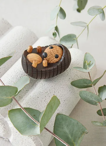 Spike hedgehog decoration 4 cm - Thermo ash - Spring Copenhagen