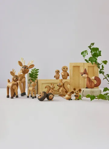 Stick hedgehog decoration 4.5 cm - Thermo ash - Spring Copenhagen
