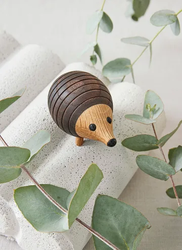 Stick hedgehog decoration 4.5 cm - Thermo ash - Spring Copenhagen