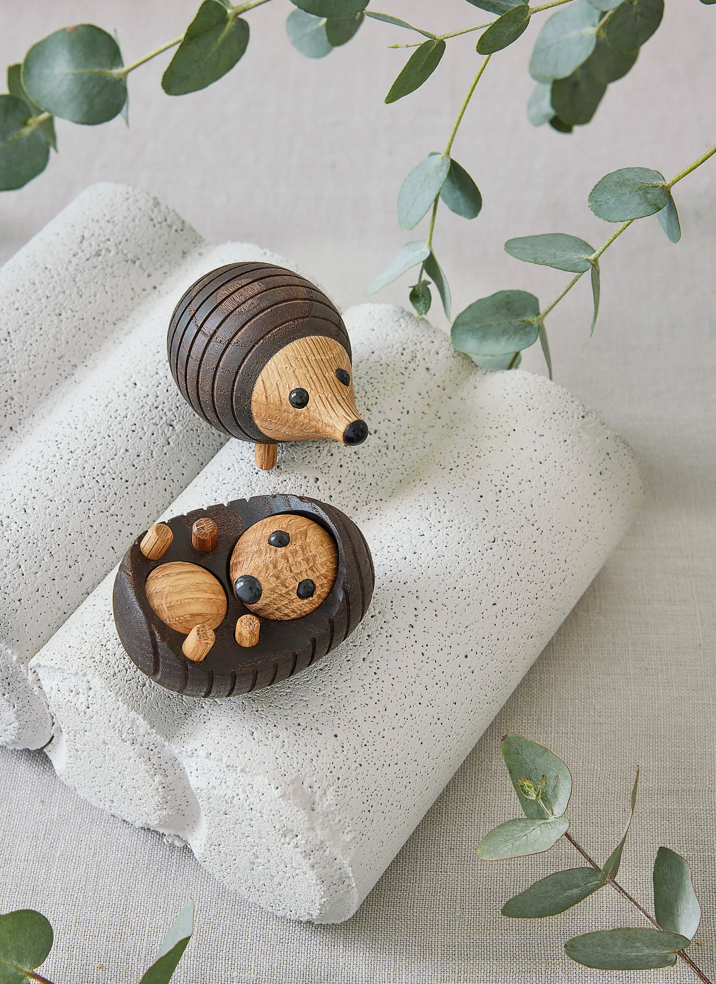 Stick hedgehog decoration 4.5 cm, Thermo ash Spring Copenhagen