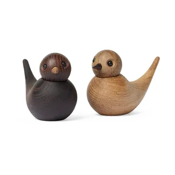 Sweeties swallow decoration 5.4 cm 2 parts - Oak - Spring Copenhagen