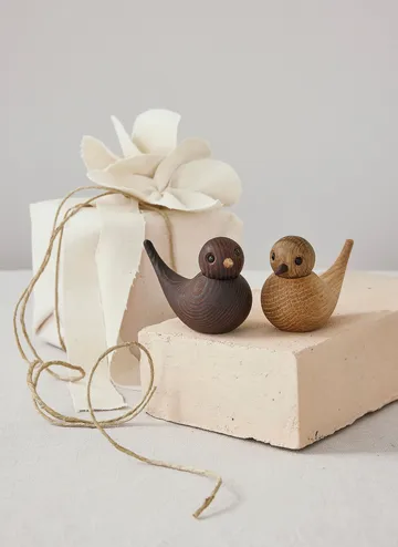 Sweeties swallow decoration 5.4 cm 2 parts - Oak - Spring Copenhagen