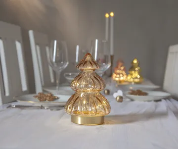 Abete table decoration Christmas lights 18 cm - Beige - Star Trading