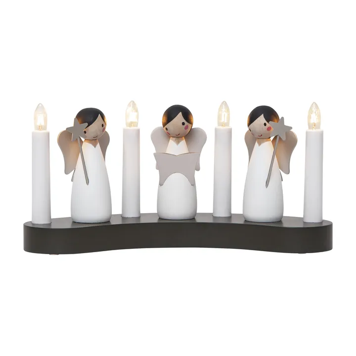 Angel choir advent candle - White - Star Trading
