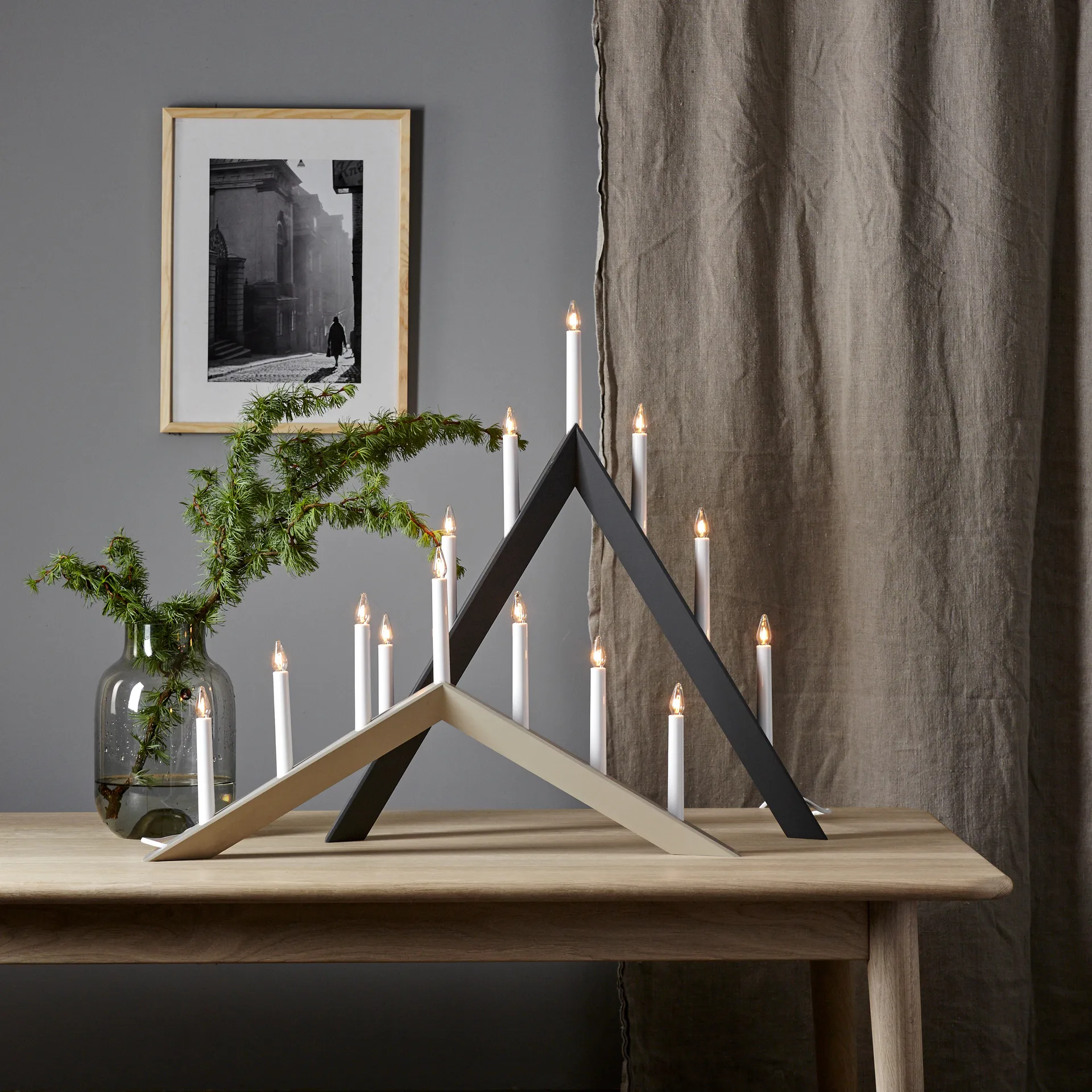 Arrow advent candelabra 64.5 cm, Grey Star Trading
