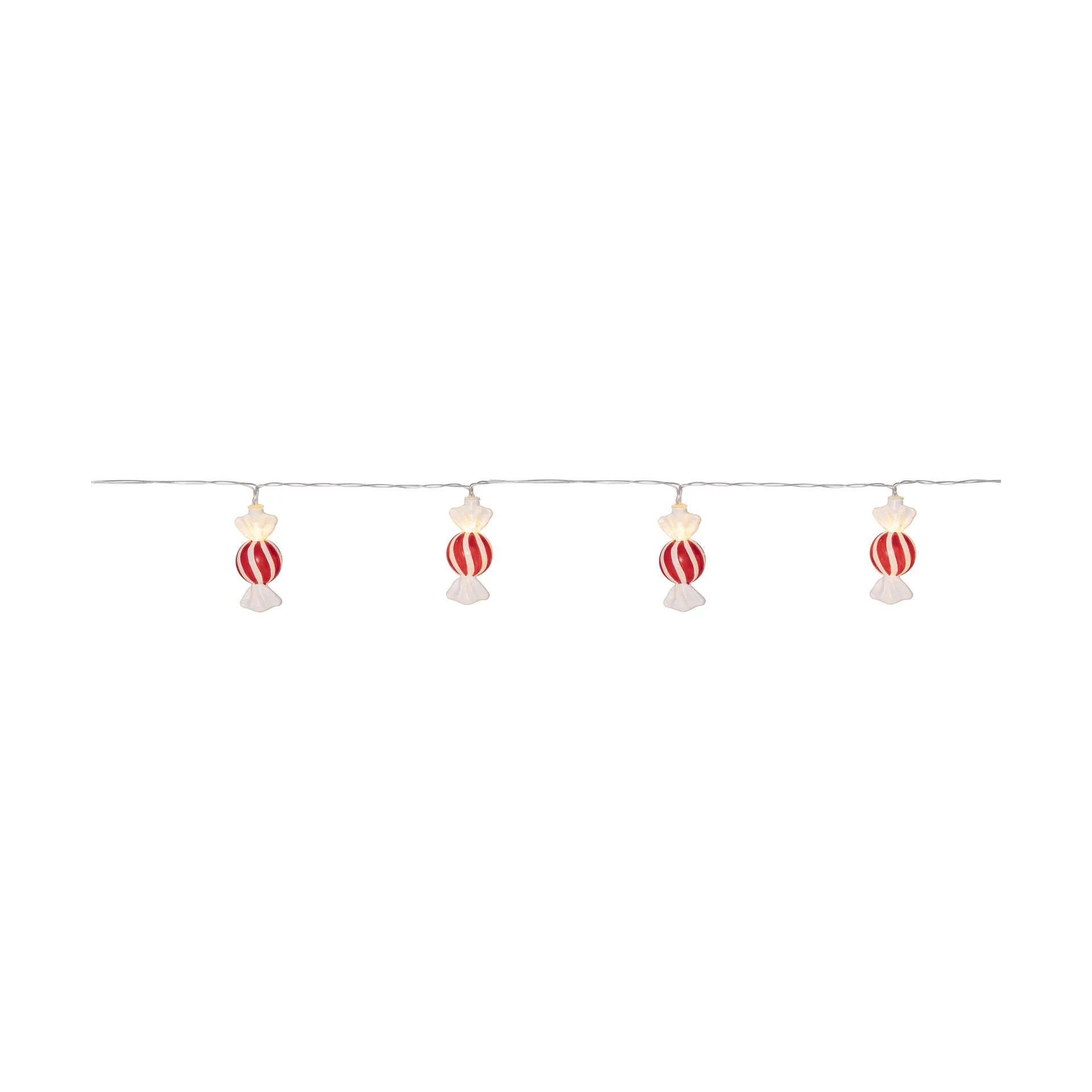 Bonbon string lights 135 cm, Red-white Star Trading