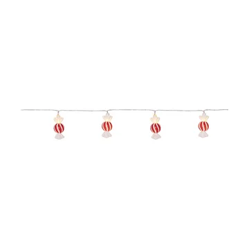 Bonbon string lights 135 cm - Red-white - Star Trading
