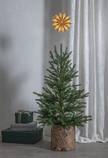 Flake top star 43 cm - Gold-colored - Star Trading