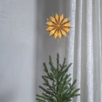 Flake top star 43 cm - Gold-colored - Star Trading