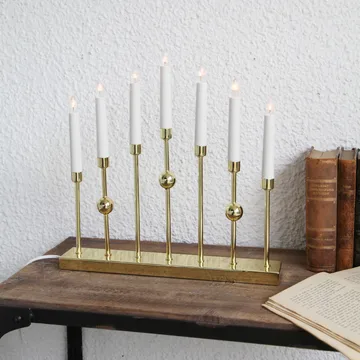 Gustavo candle arch - Brass - Star Trading
