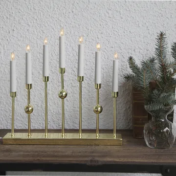 Gustavo candle arch - Brass - Star Trading