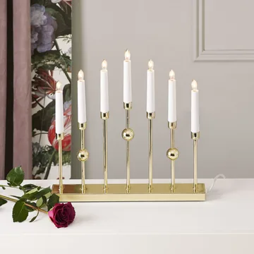 Gustavo candle arch - Brass - Star Trading