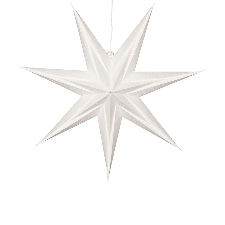 Holly paper star 60 cm - White - Star Trading