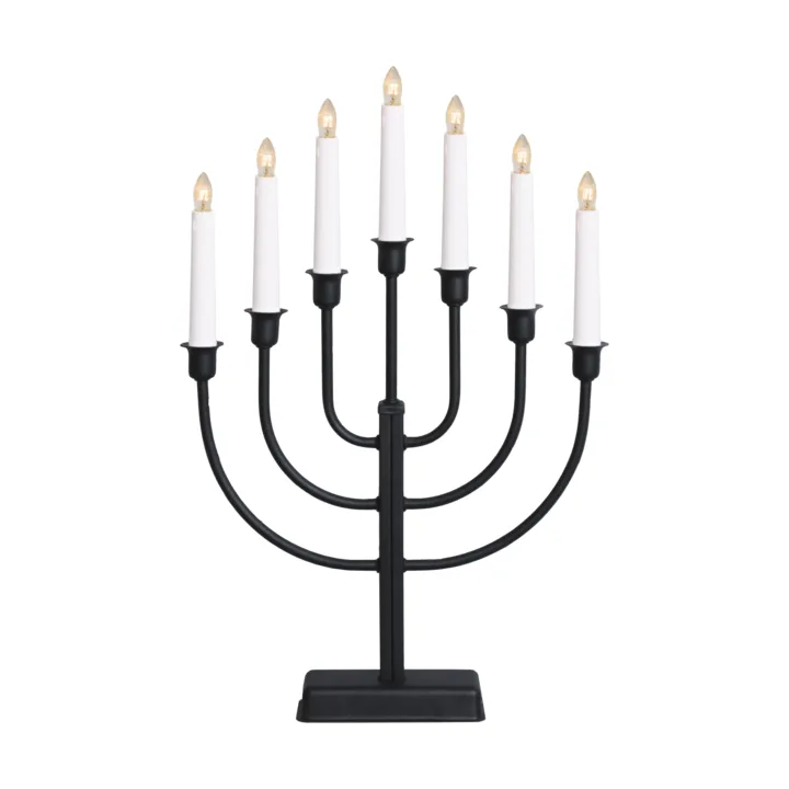 Kristina Candle Holder 47 cm - Black - Star Trading