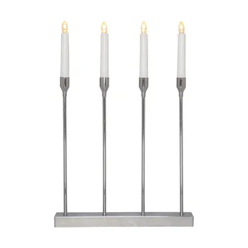 Lottie Advent candle holder - Chrome - Star Trading