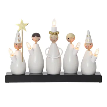 Lucia Choir candle arch - White - Star Trading