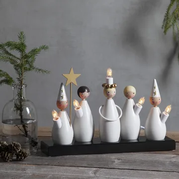 Lucia Choir candle arch - White - Star Trading