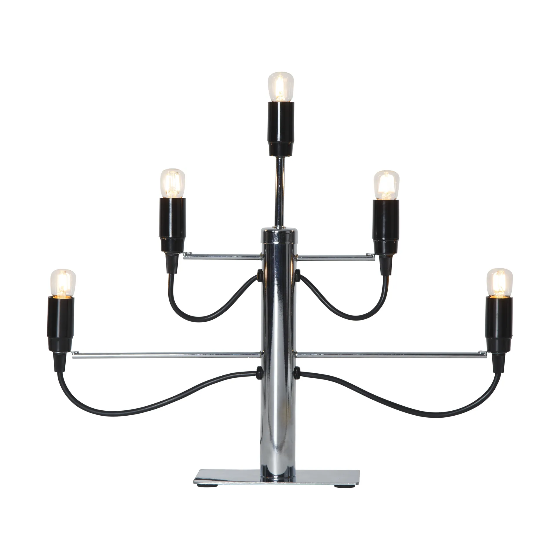 Milano 5 candlestick 46cm, Chrome Star Trading