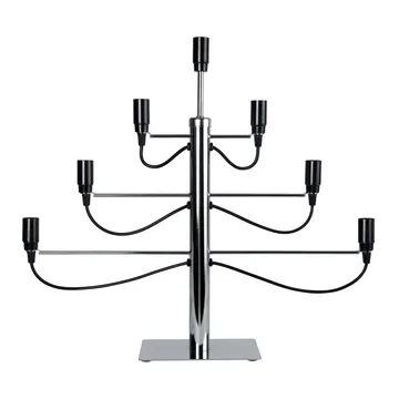 Milano electric candle holder - chrome - Star Trading