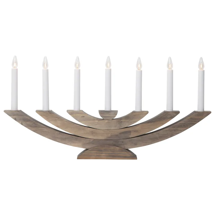Navida advent candle arch - brown - Star Trading
