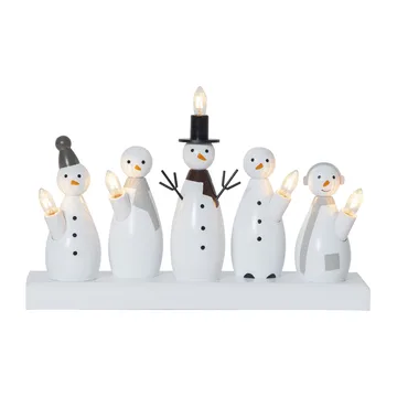 Snowman advent candle - White - Star Trading