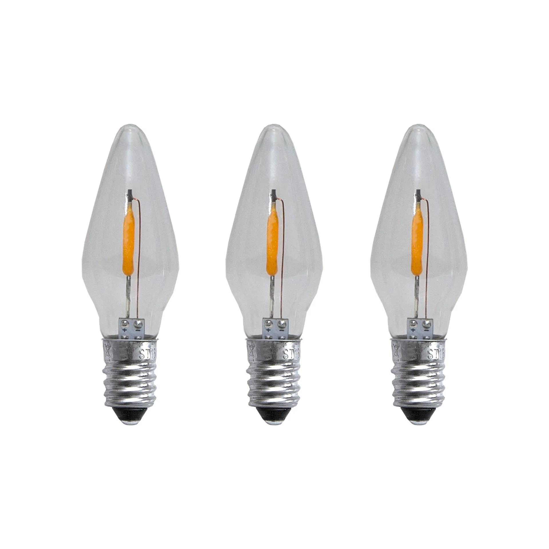 Spare lamp E10 LED filament soft glow 3-pack, 0.5W 1900K non-dimmable Star Trading