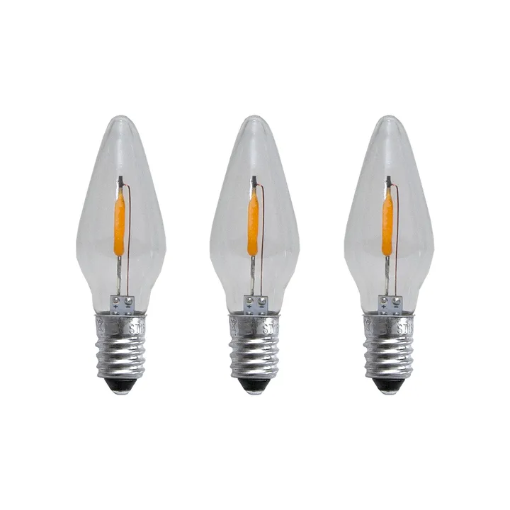 Spare lamp E10 LED filament soft glow 3-pack - 0.5W 1900K non-dimmable - Star Trading