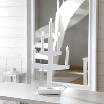 Trapp advent candle arch 46 cm - white - Star Trading