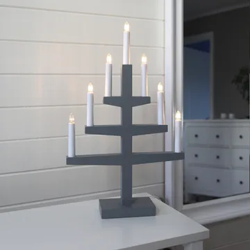 Trapp advent candle arch 54 cm - grey - Star Trading