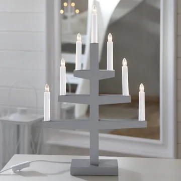 Trapp advent candle arch 54 cm - grey - Star Trading