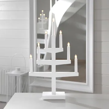 Trapp advent candle arch 54 cm - white - Star Trading