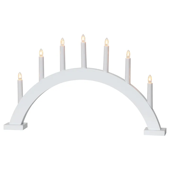 Trapp advent candle arch - white - Star Trading