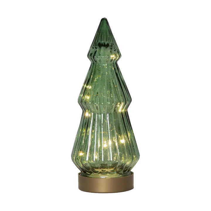 Verde glass decoration LED 24 cm - Green - Star Trading