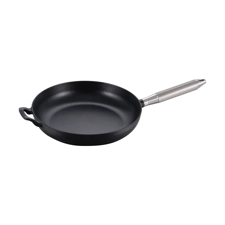 Buster & Punch cast iron frying pan black Ø28 cm - Steel handle - STAUB