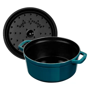 La Mer round casserole dish - three layered enamel - 3.8 l - STAUB