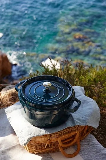 La Mer round casserole dish - three layered enamel - 3.8 l - STAUB