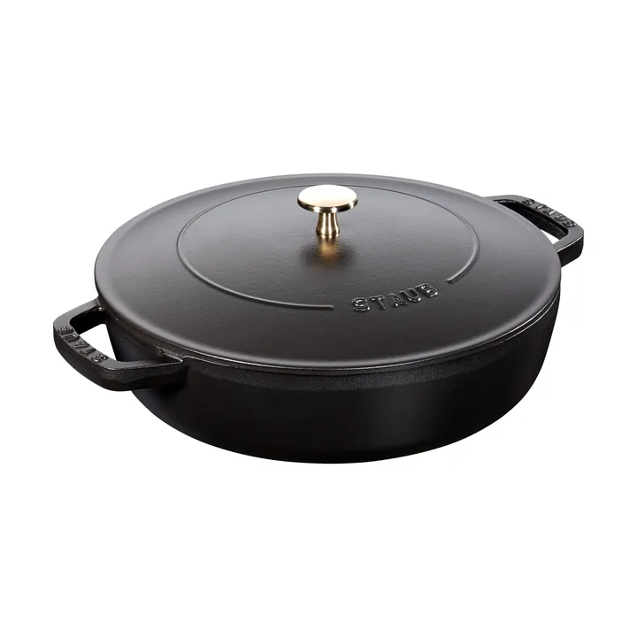 Staub Chistera braiser cast iron Ø24 cm - Black - STAUB