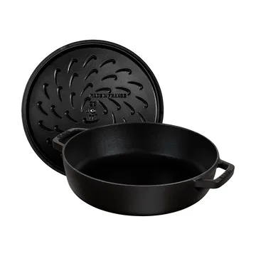 Staub Chistera braiser cast iron Ø24 cm - Black - STAUB