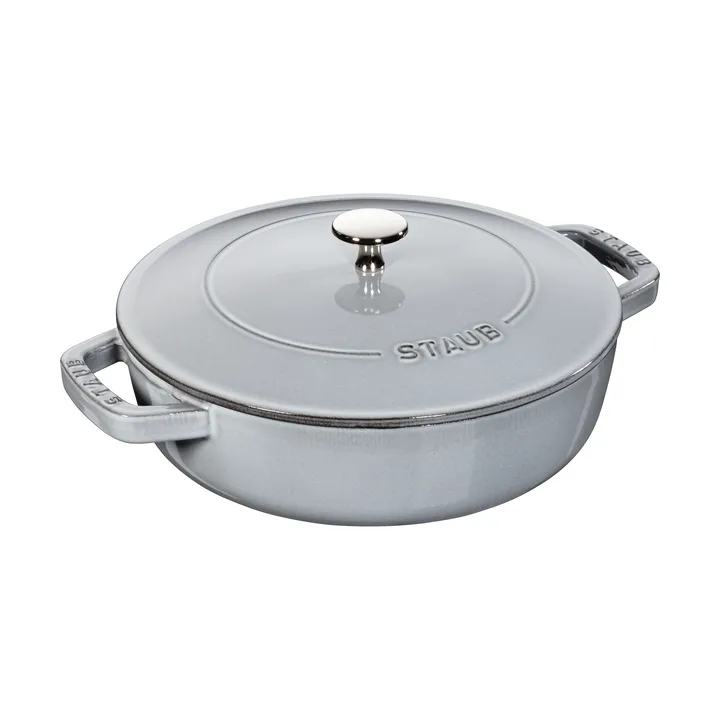 Staub Chistera braiser cast iron Ø24 cm - Graphite gray - STAUB