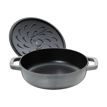 Staub Chistera braiser cast iron Ø24 cm - Graphite gray - STAUB