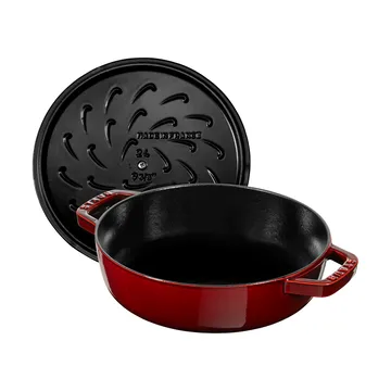 Staub Chistera braiser cast iron Ø24 cm - Grenadine red - STAUB