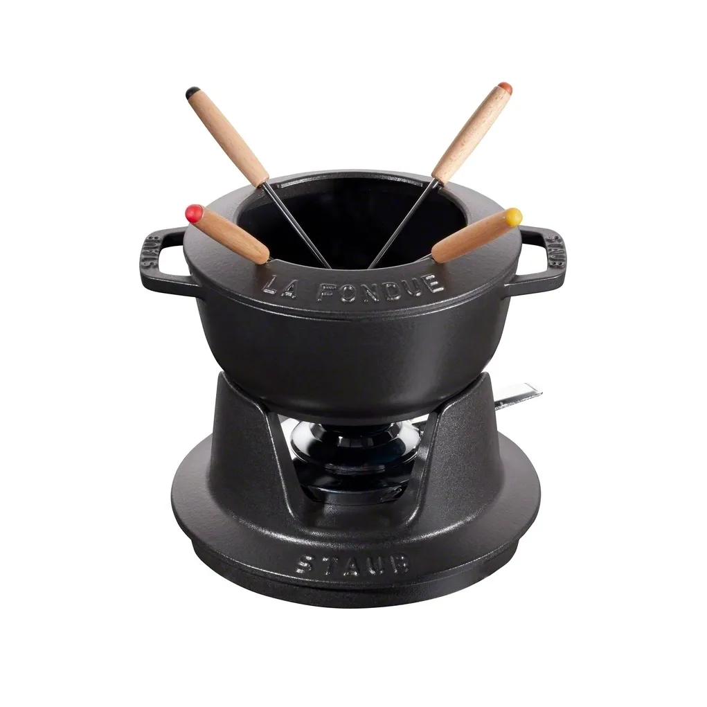 Staub fondue set 1.1 l, black STAUB