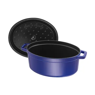 Staub La Cocotte oval cast iron pot 5.5 L - Dark blue - STAUB