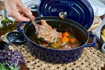 Staub La Cocotte oval cast iron pot 5.5 L - Dark blue - STAUB